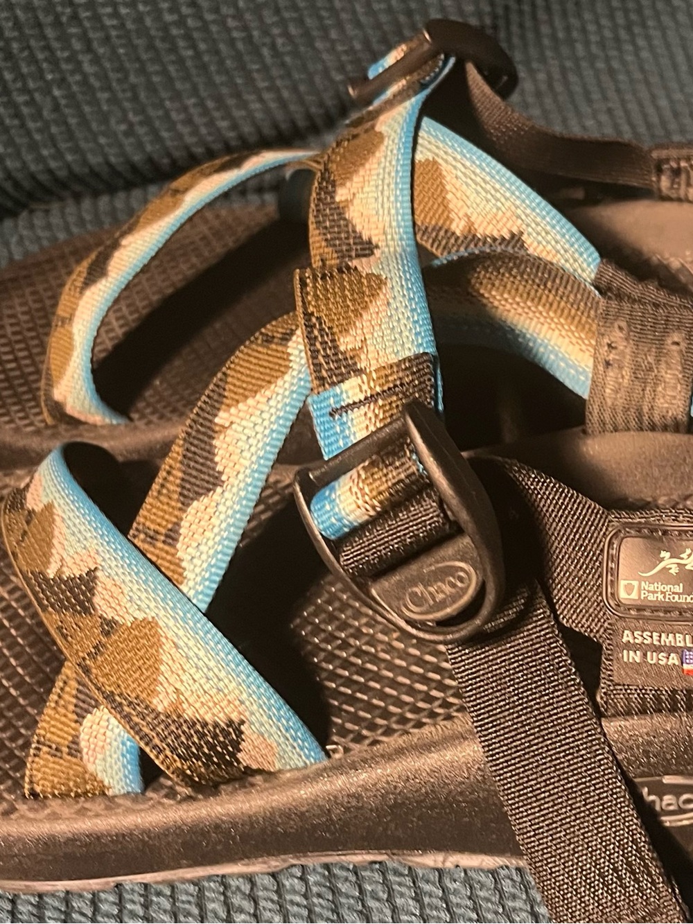 Women’s Chaco Sandals-National Parks Edition With Mountain Graphics Size M8 - Picture 7 of 10